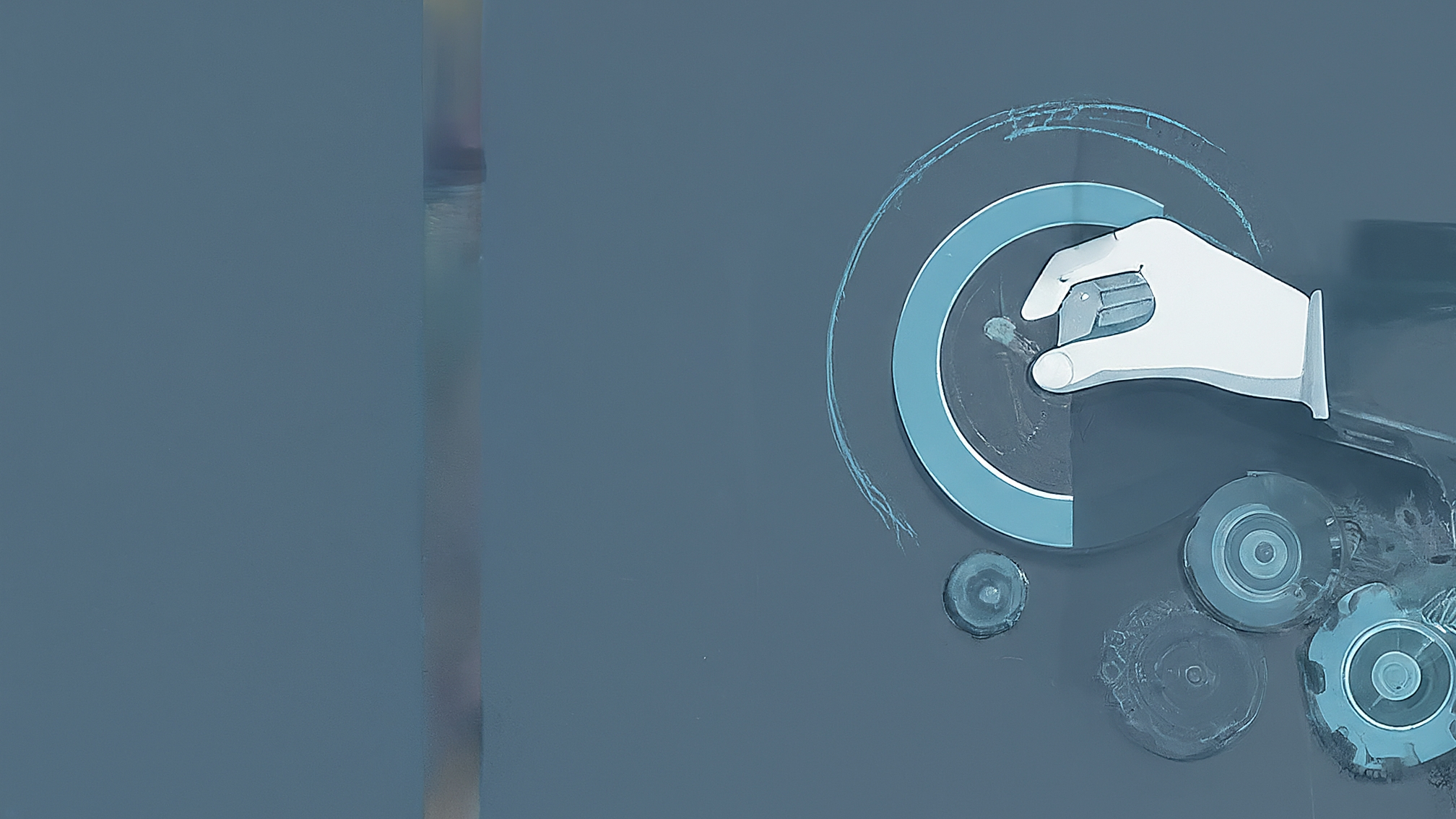 Blog header image about risk management essentials, blue color scheme