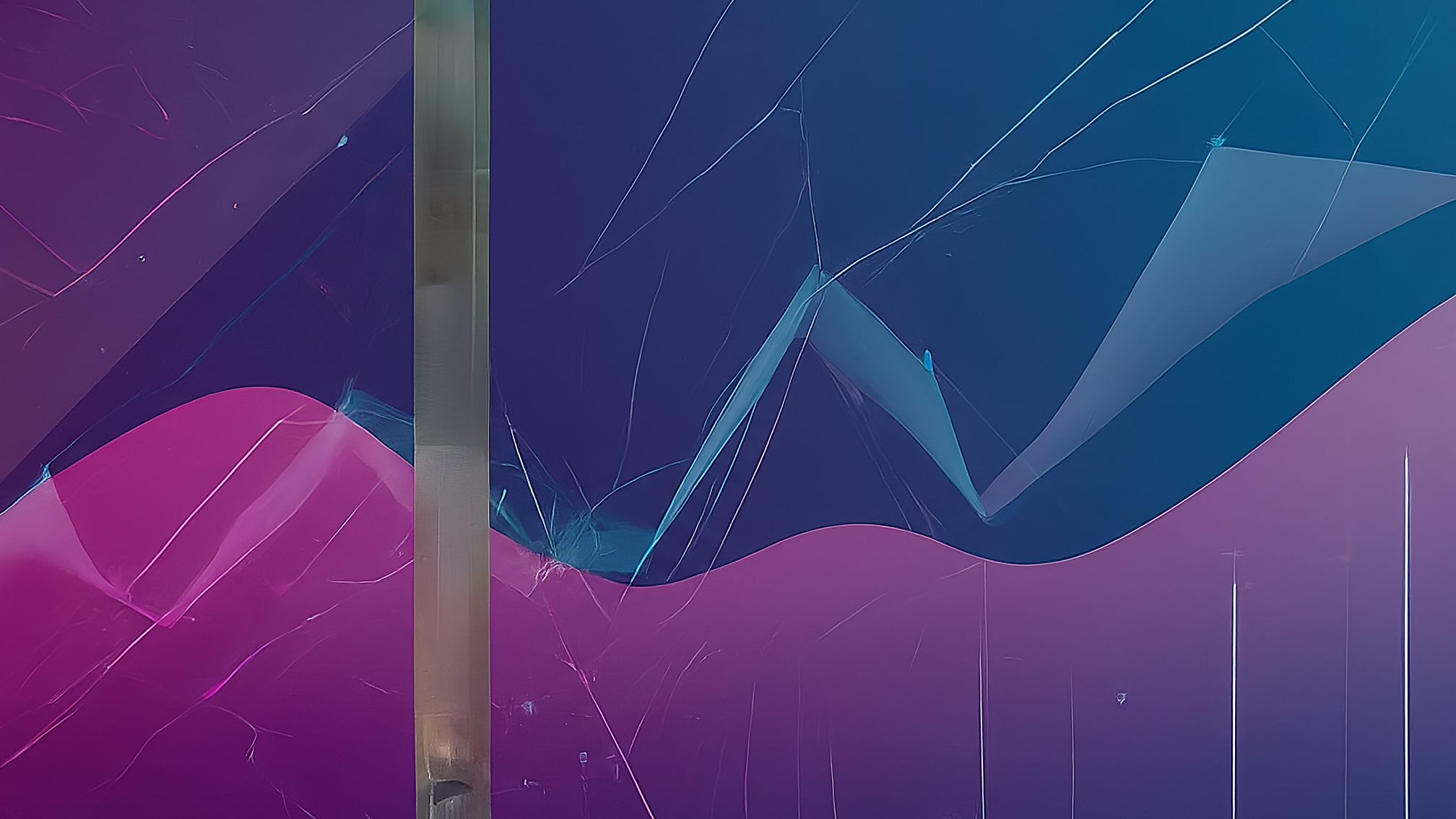 Illustration representing chart reading, abstract chart elements, blue and purple colors